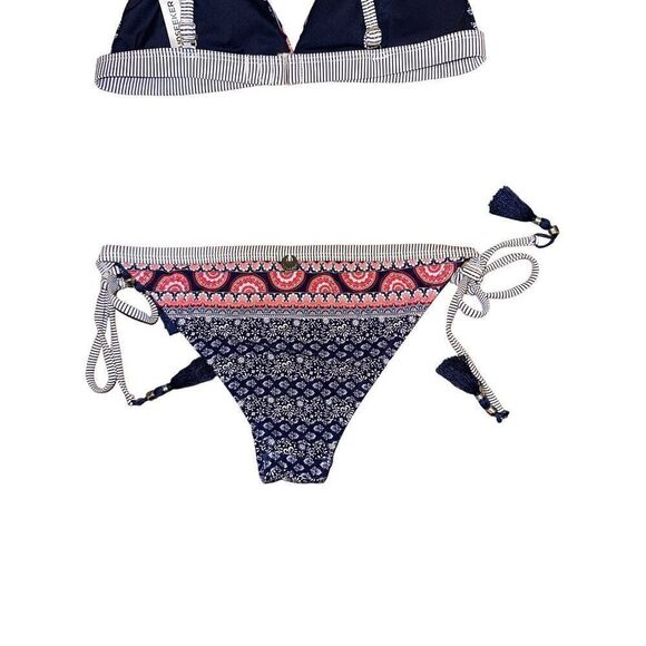 SUNSEEKER BUDAPEST BIND TIE SIDE PANT BIKINI - INK Size Small - Picture 9 of 16